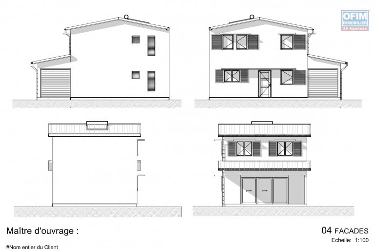  4 Villas de Standing 4 pièces en construction (VEFA) dans le centre ville de Piton st Leu.