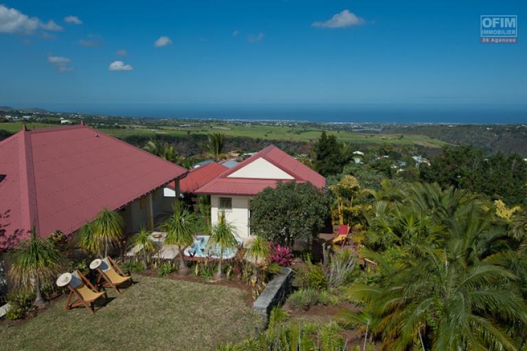 Magnifique Villa duplex style créole avec vue mer