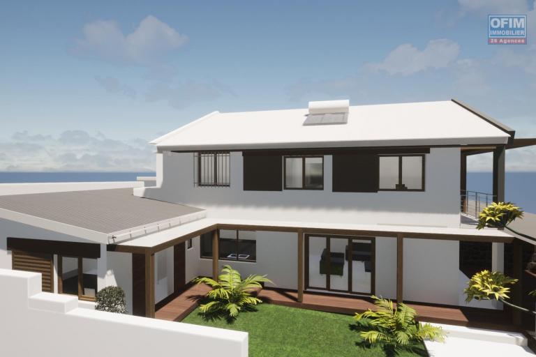 Belle villa duplex neuve 5 Pièces implantée sur 369 m² de terrain à la Pointe des Châteaux à St Leu.