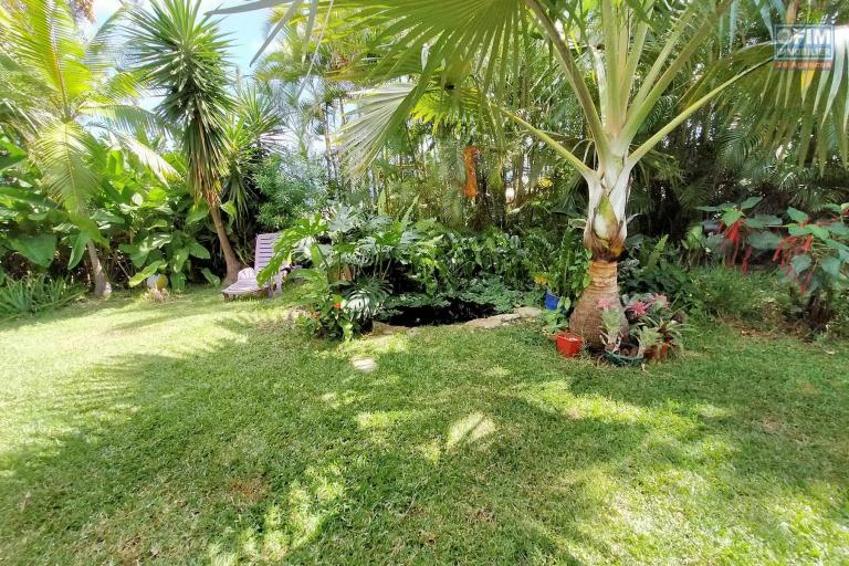 Charmante villa F6 de plain pieds avec piscine et jardin exotique de 953 m2 - Les Avirons -