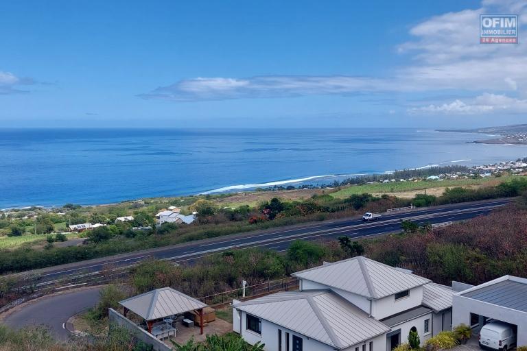 A louer superbe appartement T4 avec vue mer panoramique  à Saint Leu