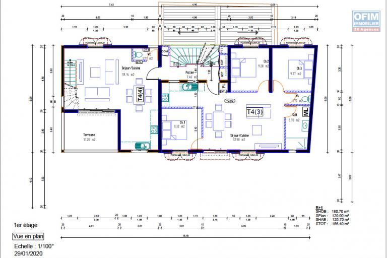 Ensemble immobilier neuf constitué de 5 appartements  proche centre ville de Saint Louis