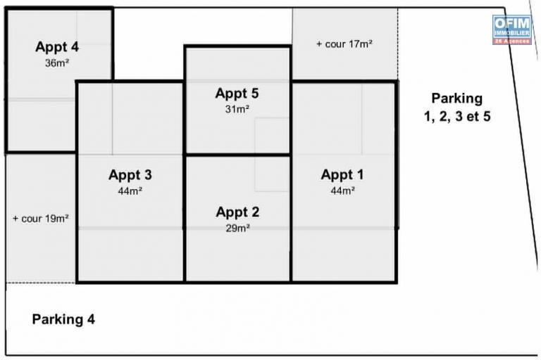 Idéal investisseur maison de 184 m2 constituée de 5 appartements Ligne Paradis St Pierre