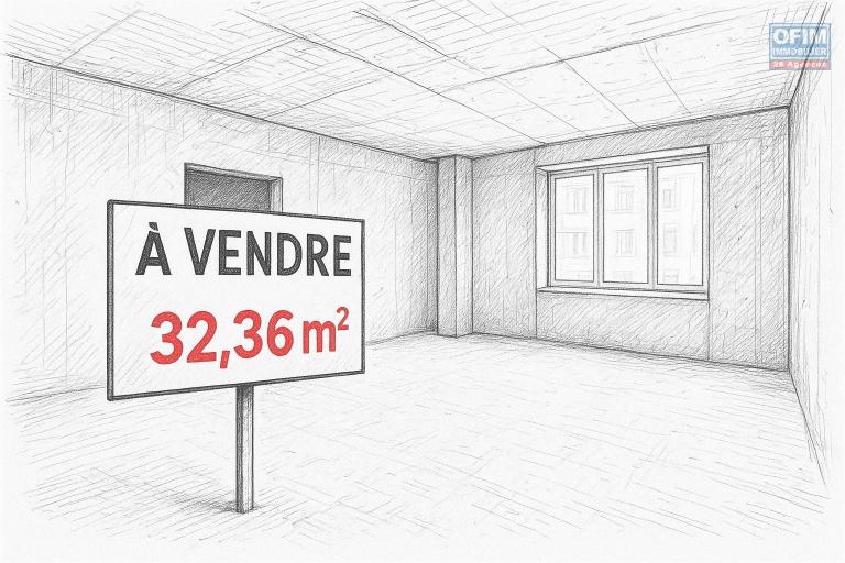 À vendre local de 32,36m2 à Saint Denis