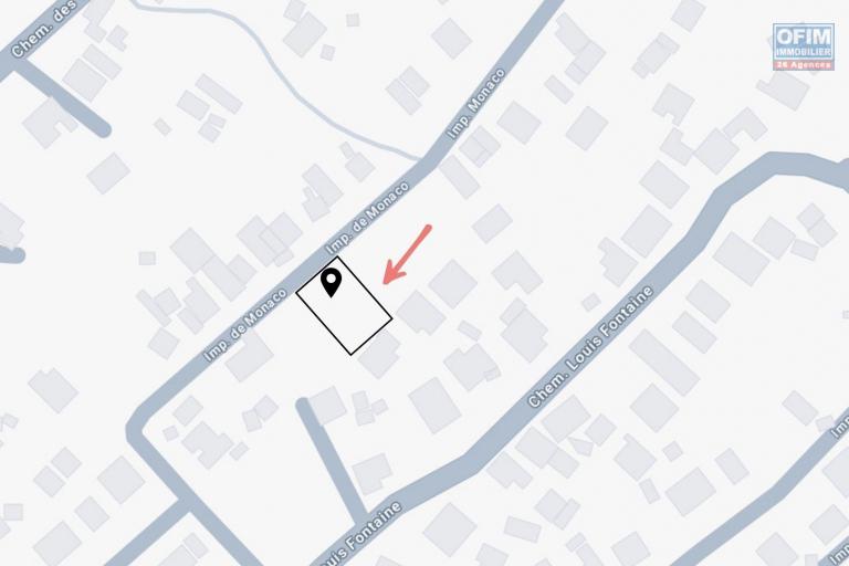 Terrain Constructible de 376 m²  A VENDRE à 109000€ – Impasse de Monaco, Tampon 19ème