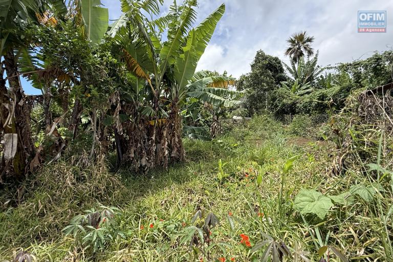 Terrain plat de 1200 m2 à 350 m d'altitude, pleine vue mer et montagne, viabilisation sur le terrain.