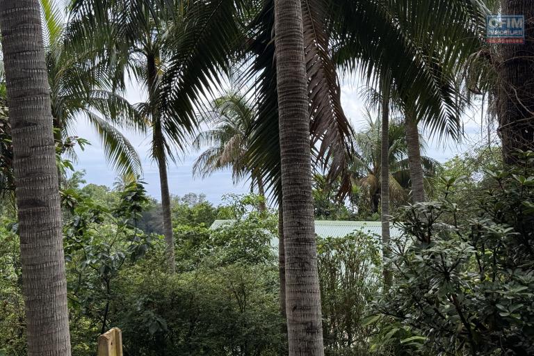 Terrain rectangle et plat de 250 m2 à 380 m d'altitude, pleine vue mer, à 2 minutes du centre ville.