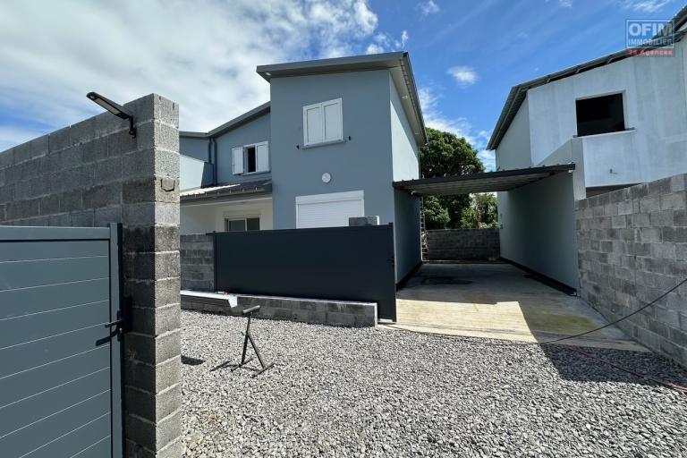 A louer jolie villa neuve Jumelée de type T4 à proximité immédiat du centre ville de Bras-Panon