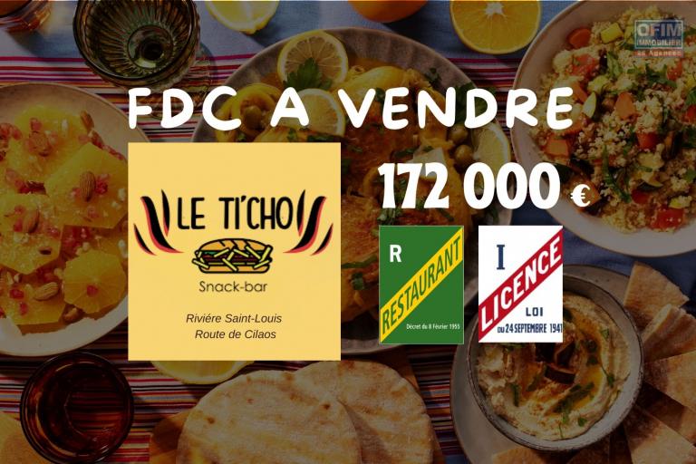 &Agrave; VENDRE 172000&euro; &ndash; FDC Restauration - Snack Le Pti Cho du Ouaki &agrave; la Rivi&egrave;re Saint-Louis