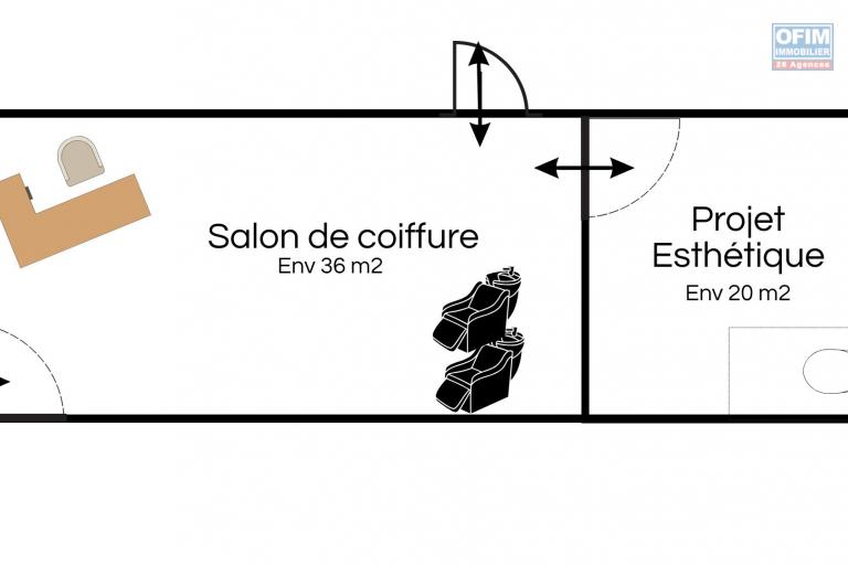 À Vendre – Fonds de commerce Salon de coiffure Marg St'île à Petite-Île (974) | 20000€