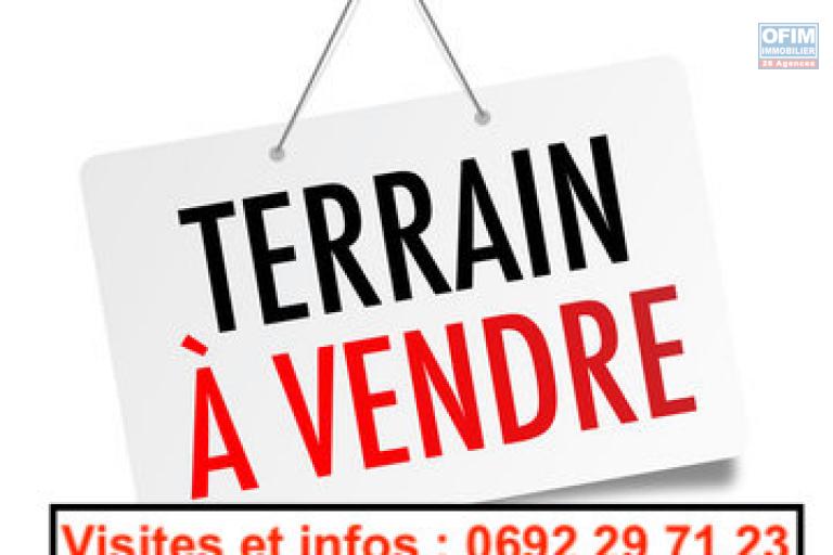 A vendre terrain constructible de 500m2 Premier village Plaine des Palmistes