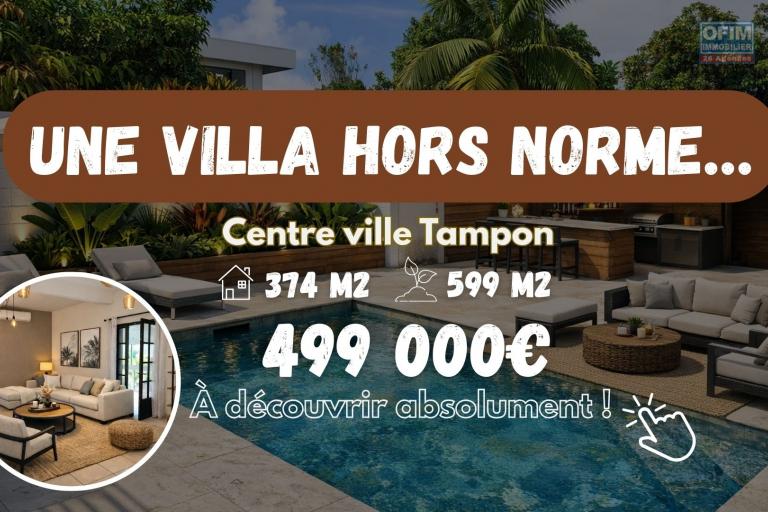 A VENDRE - Villa d&rsquo;exception T10 avec piscine &ndash; Centre-ville du Tampon &ndash; 325 m&sup2; habitables