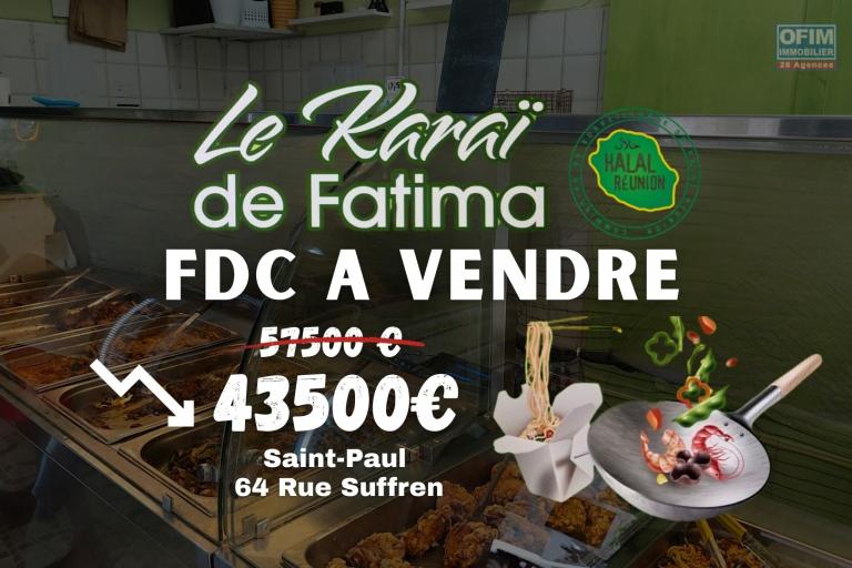 A SAISIR &ndash; Fonds de commerce Restaurant &laquo; Le Kara&iuml; de Fatima &raquo; &ndash; Saint-Pa...