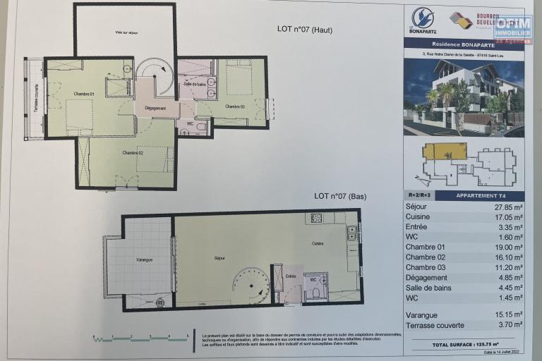 Vente Appartement - SAINT LEU &Icirc;le de la R&eacute;union