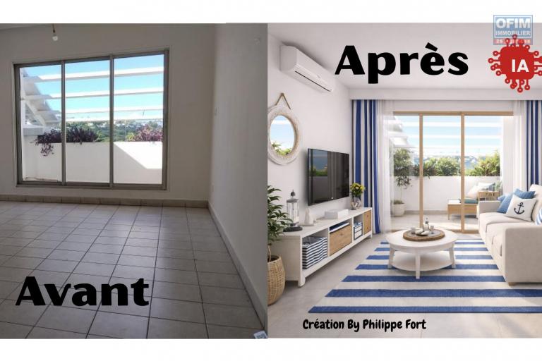 A Vendre T2 de 48 m2 au Roches Noires - Saint-Gilles avec vue mer - 265 957&euro;
