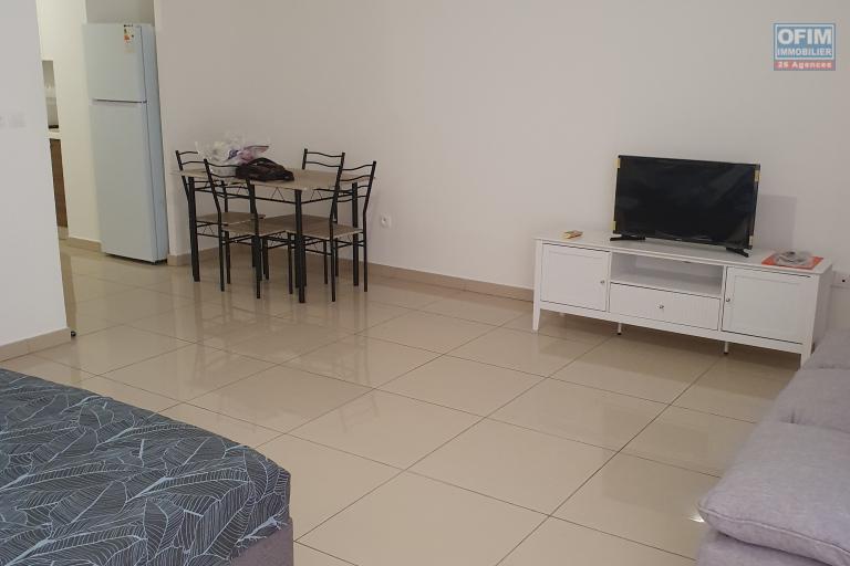 A Louer ce bel et spacieux appartement de type F1 meubl&eacute; sur la r&eacute;sidence PASSERELLE situ&eacute; rue des deux canons &agrave; Sainte Clotilde.