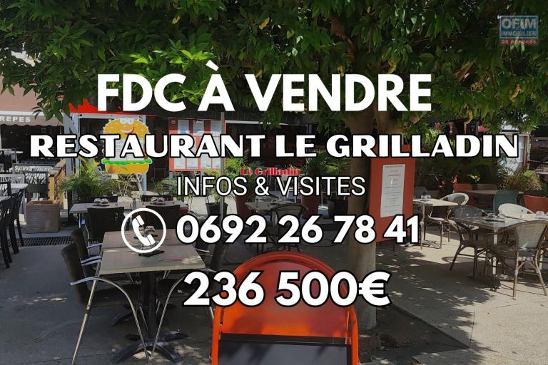 A Vendre Restaurant LE GRILLADIN Place du Marché à Saint-Gilles les Bains | 23...