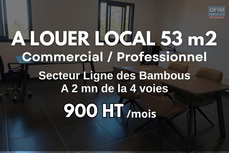  A LOUER Local Commercial / Professionnel de 53m2 | Secteur Ligne des Bambous Sa...