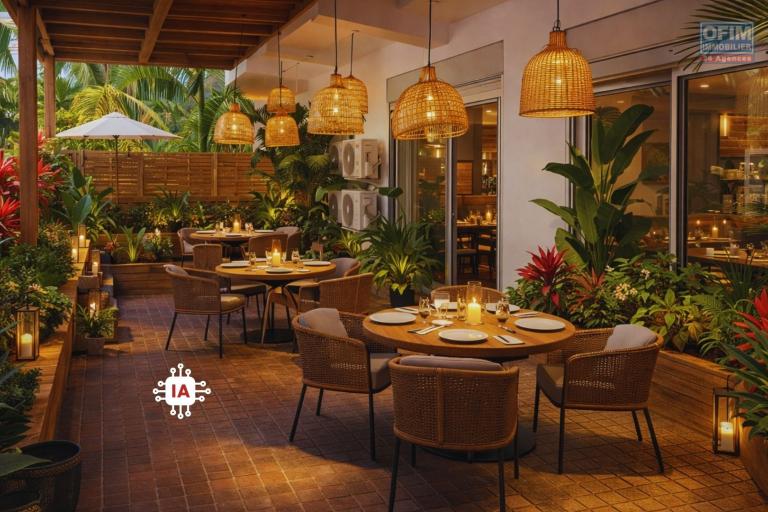 A louer local commercial / professionnel de 100m2 avec Terrasse proche front de mer Saint-Pierre &agrave; 1700&euro; HT