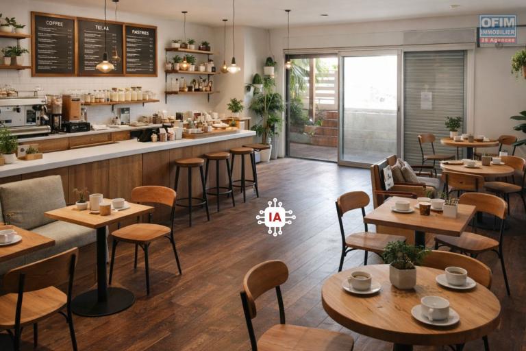 A louer local commercial / professionnel de 100m2 avec Terrasse proche front de mer Saint-Pierre &agrave; 1700&euro; HT