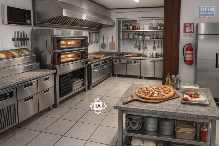 A louer local commercial / professionnel de 100m2 avec Terrasse proche front de mer Saint-Pierre &agrave; 1700&euro; HT