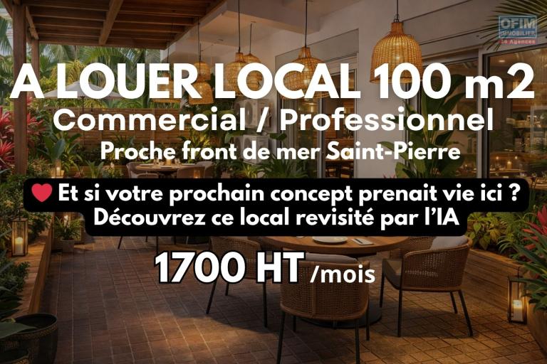 A louer local commercial / professionnel de 100m2 avec Terrasse proche front de ...