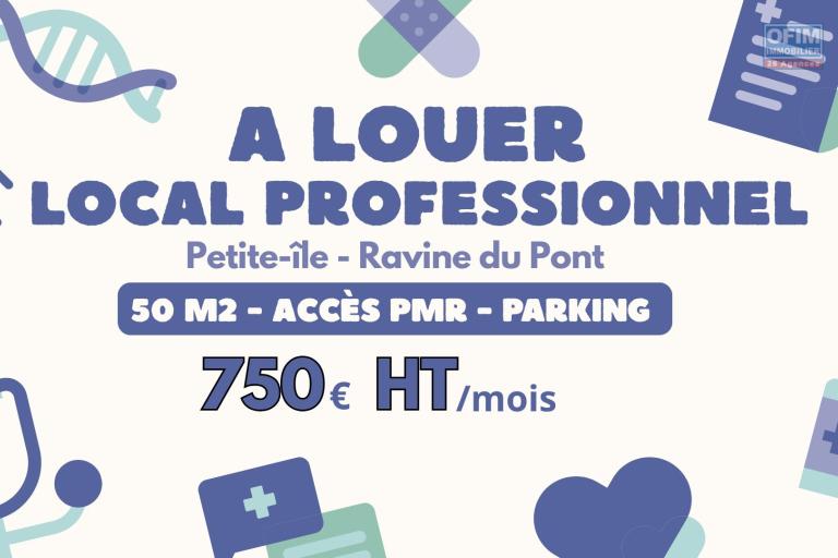 A louer local professionnel / m&eacute;dical de 50 m2 &agrave; 750&euro; HT/mois | Petite Ile - Ravine du Pont