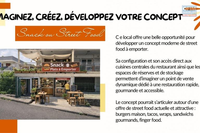 A VENDRE | Fonds de commerce d'un restaurant unique au centre ville du Tampon à 199 900€