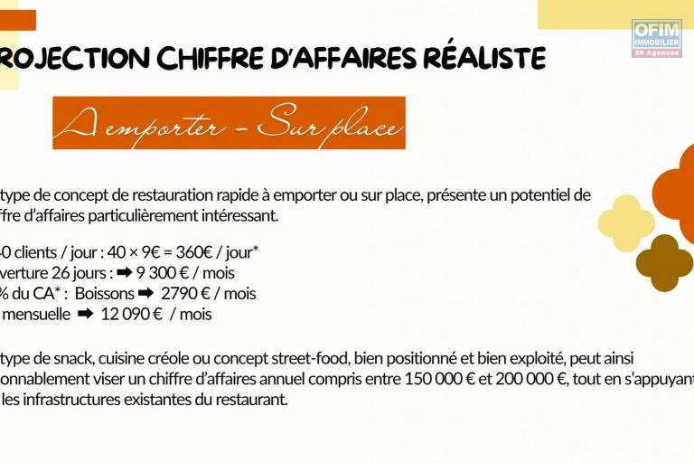 A VENDRE | Fonds de commerce d'un restaurant unique au centre ville du Tampon à 199 900€