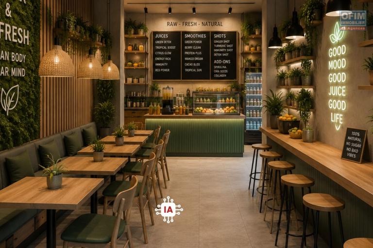 Rare à Saint-Louis : Droit au bail d'un local 60 m² avec Autorisation Snack & Petite Restauration