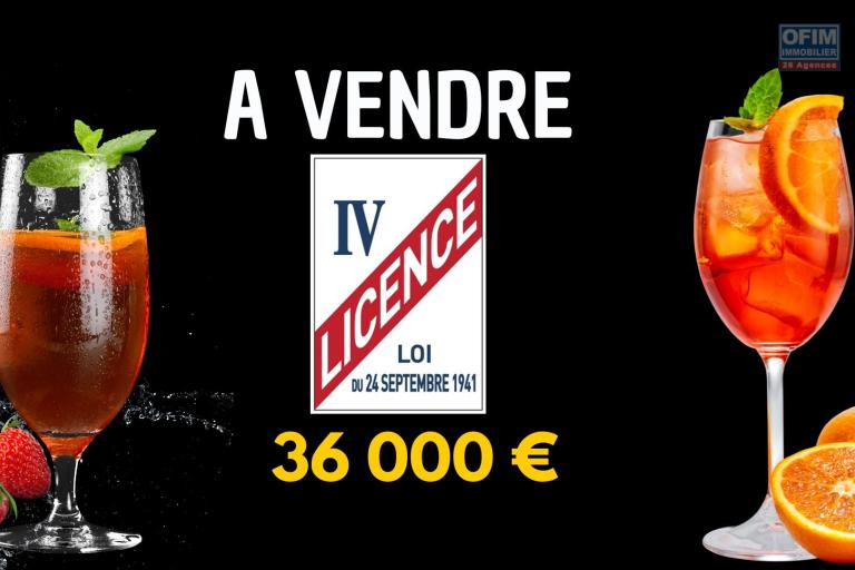 Licence IV à vendre – Transférable sur toute l'île de La Réunion – 36 00...