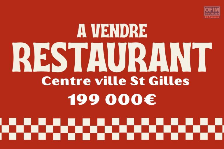 &Agrave; VENDRE &ndash; Restaurant avec terrasse au c&oelig;ur de Saint-Gilles-les-Bains &ndash; 19...