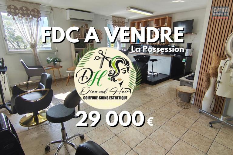 À VENDRE – Diamond'Hair Salon de coiffure clé en main à La Possession : 29 000 €