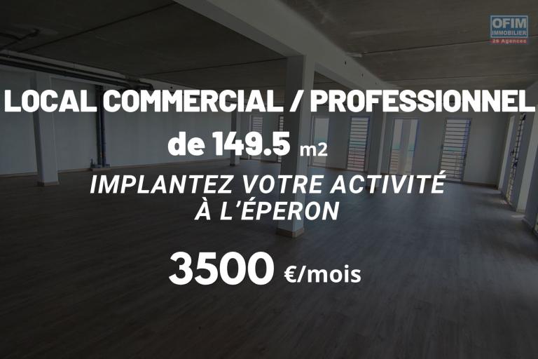 À louer – Local professionnel de 149,5 m² à l’Éperon avec vue mer - Saint-Paul