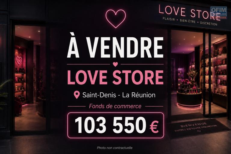 ❤️ À vendre à Saint-Denis centre ville un Love Store / Boutique spécialis...