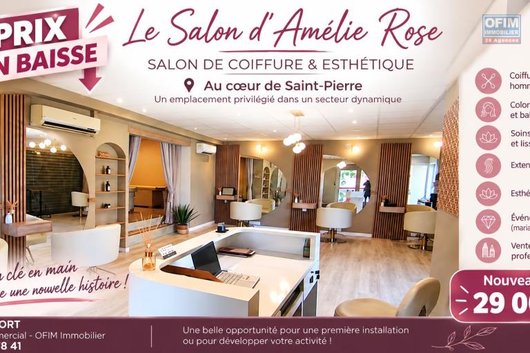 À VENDRE EN URGENCE – Salon de coiffure & esthétique Amelie Rose au cœur de...