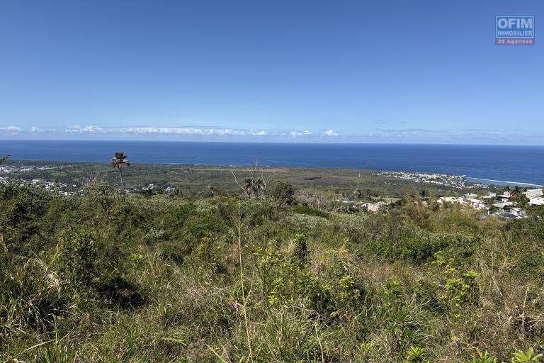 Joli terrain de 505 m² arpenté uniquement pour un projet touristique/loisir avec pleine vue mer à 250 m d'altitude