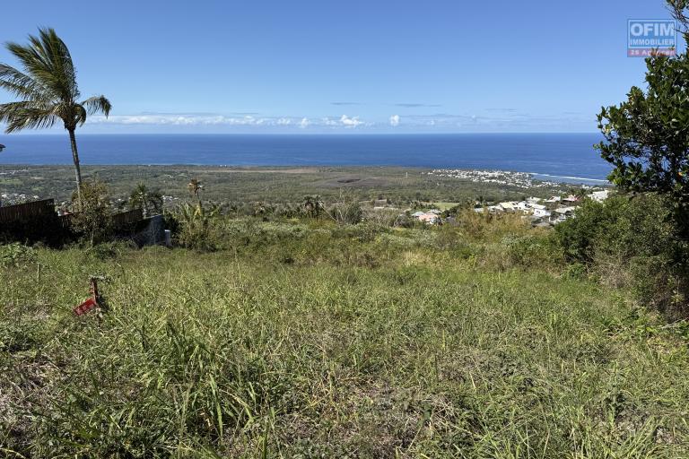 Joli terrain de 505 m² arpenté uniquement pour un projet touristique/loisir avec pleine vue mer à 250 m d'altitude