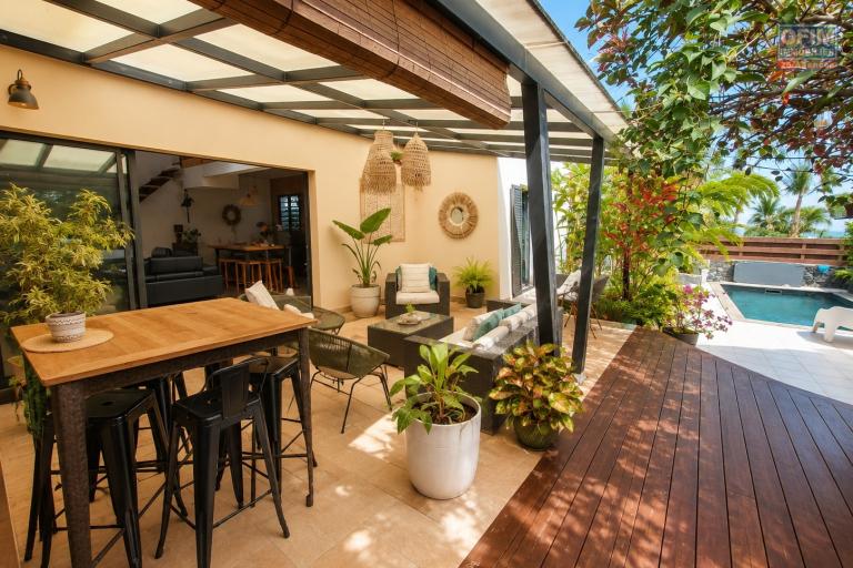 Sublime villa de standing F5 à La Rivière Saint-Louis – Deux suites parentales & Jardin d'exception avec piscine