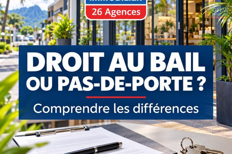 Droit au bail et pas-de-porte : quelles différences pour votre commerce ?