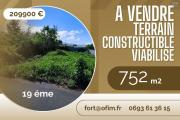 EXCLUSIVITE -  A Vendre Terrain constructible de 752 m&sup2; &ndash; Secteur recherch&eacute; 19&eacute;me Le Tampon