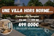 A VENDRE - Villa d&rsquo;exception T10 avec piscine &ndash; Centre-ville du Tampon &ndash; 325 m&sup2; habitables