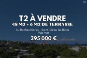 A VENDRE T2 AU ROCHES NOIRES SAINT GILLES VUE MER 48M2 - 295000&euro;