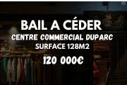 Cession de droit au bail – Local commercial de 128 m² | Galerie commerciale Duparc (Sainte-Marie) – 120 000 €