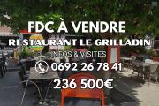 A Vendre Restaurant LE GRILLADIN Place du Marché à Saint-Gilles les Bains | 236 500€