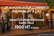 Et si votre futur commerce prenait vie ici ? A louer 1900€ HT / mois | Saint-Paul centre ville