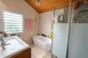 À VENDRE À PLATEAU CAILLOU – MAISON FAMILIALE F4 AVEC STUDIO INDÉPENDANT, VUE MER ET MONTAGNE - Salle de bain maison RDC