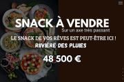 À VENDRE – Snack clé en main sur un axe très passant à Rivière saint-Louis – 48 500 €