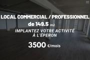 À louer – Local professionnel de 149,5 m² à l’Éperon avec vue mer - Saint-Paul