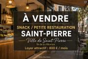 A vendre un fonds de commerce snack / petite restauration au centre ville de Saint-Pierre